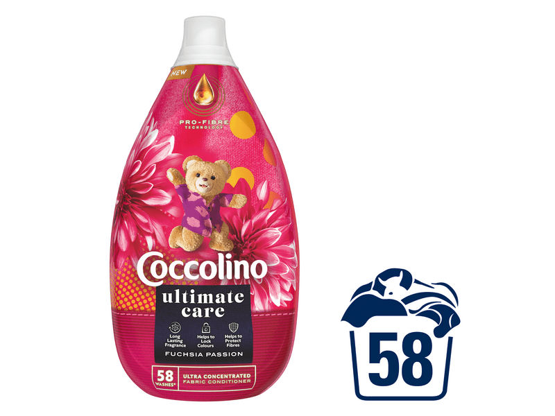 Coccolino Ultimate Care Fuchsia Pass ultrakoncentrált öblítő, 6x870ml