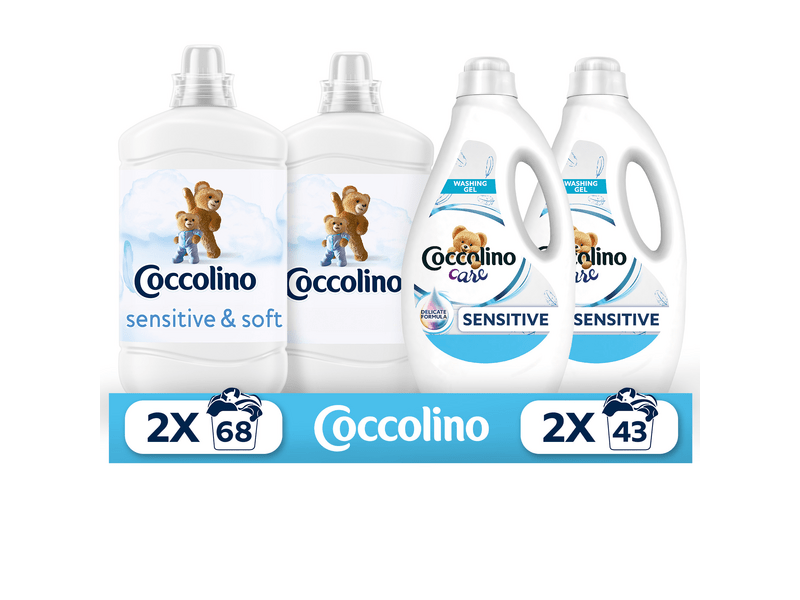 Coccolino Sensitive öblítő és mosószer csomag