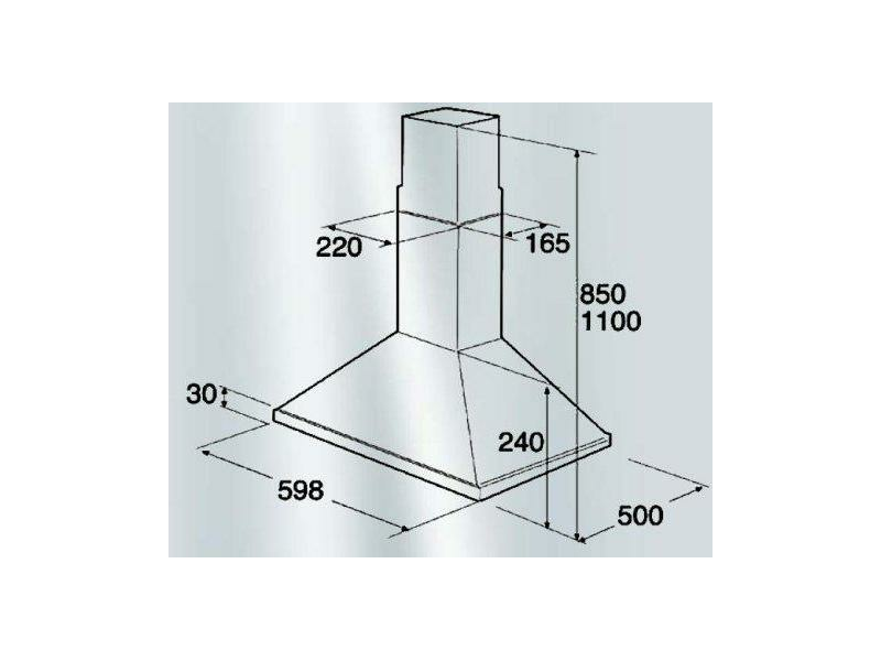 Whirlpool AKR 648 IX Fali páraelszívó