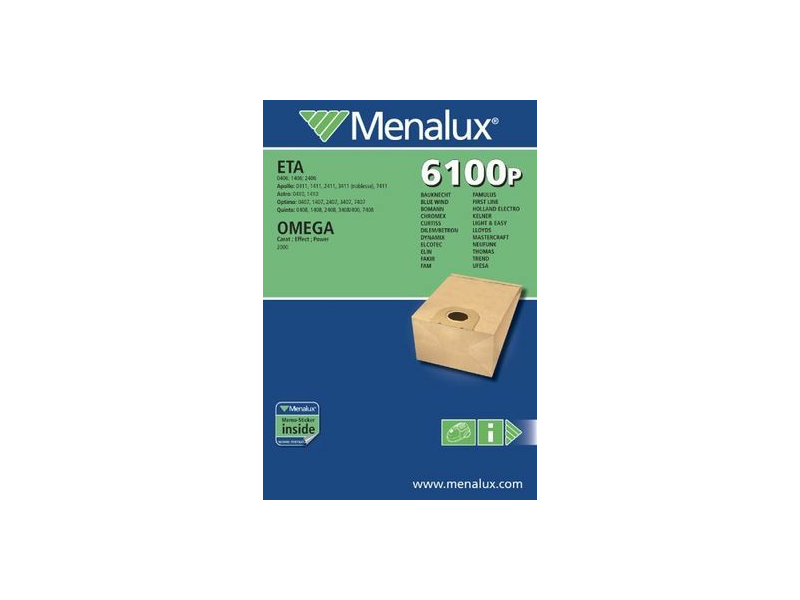 Menalux 17/6100P/A Papír porzsák