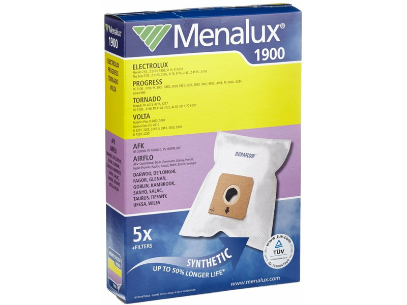 MENALUX 1900/A Porzsák+microfilter+motorfilter
