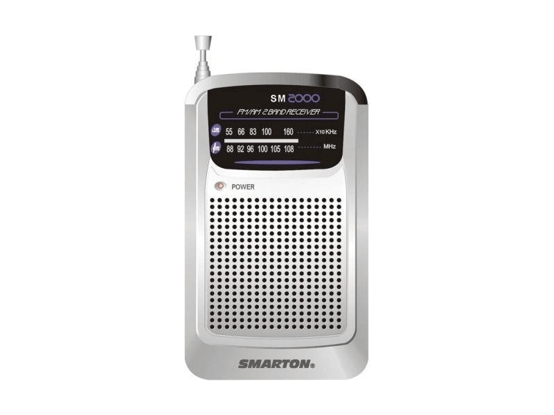 Smarton SM 2000 Zsebrádió, elemes, ezüst
