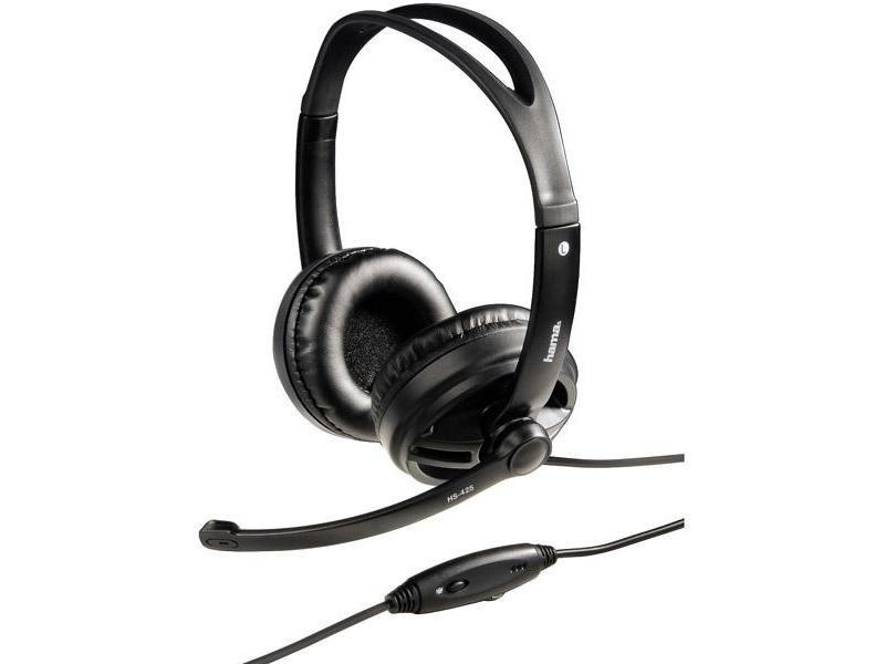 Hama 51617 Mikrofonos Fejhallgató, Fekete