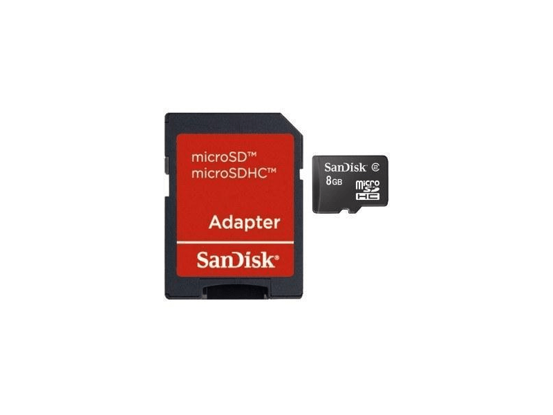 SANDISK MICROSD KÁRTYA 8GB ADAPTERREL, CL 4
