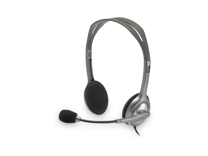 Logitech H110 Sztereo Zajszűrős Fejhallgató, Ezüst