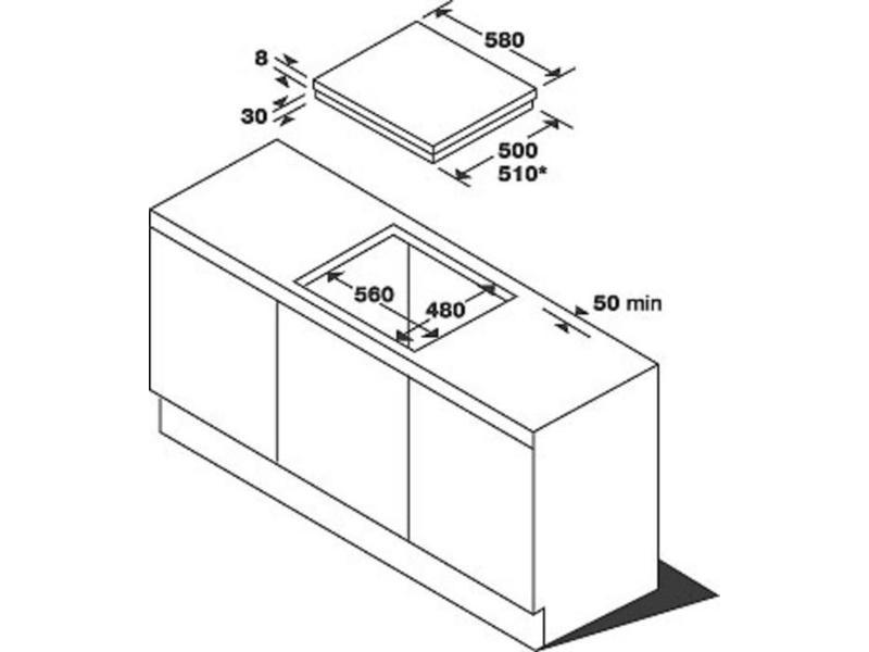 WHIRLPOOL AKR 362 IX Beépíthető gáz főzőlap