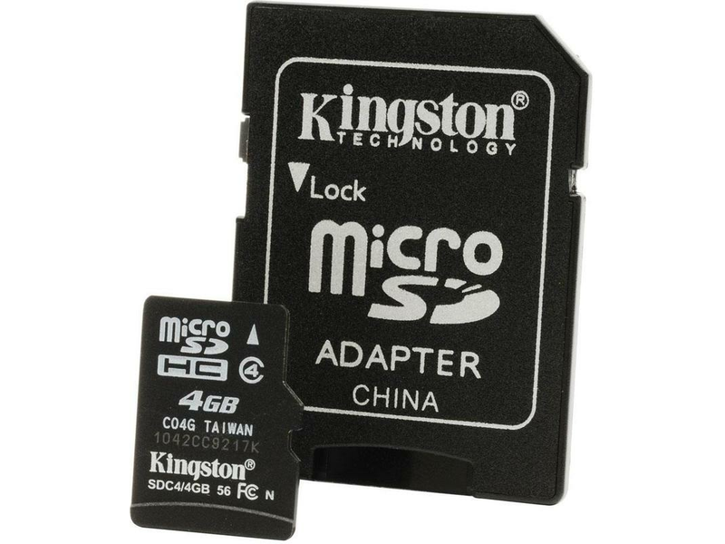 KINGSTON SDC4/4GB Memóriakártya