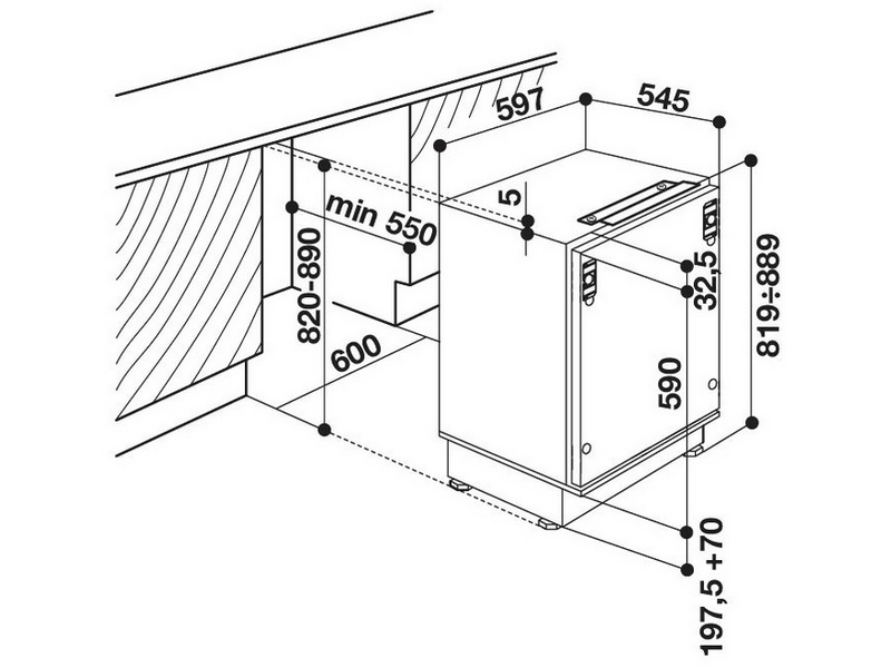 WHIRLPOOL AFB 828/A+ Beépíthető fagyasztószekrény