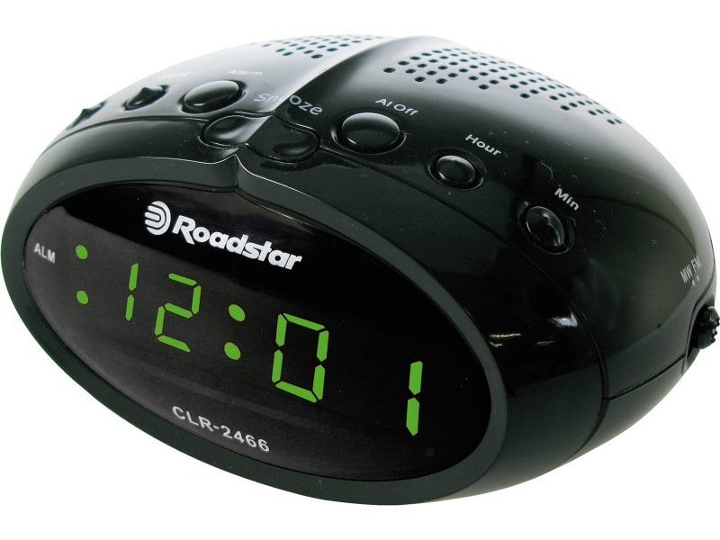 Roadstar CLR-2466 BK ébresztőórás rádió
