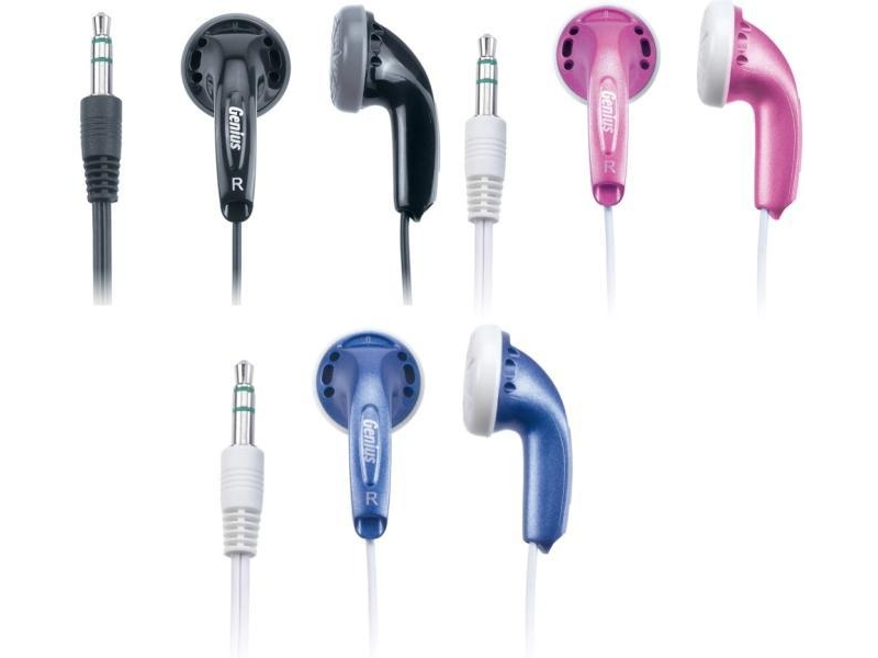 Genius GHP-200V fülhallgató MP3 lejátszókhoz, pink