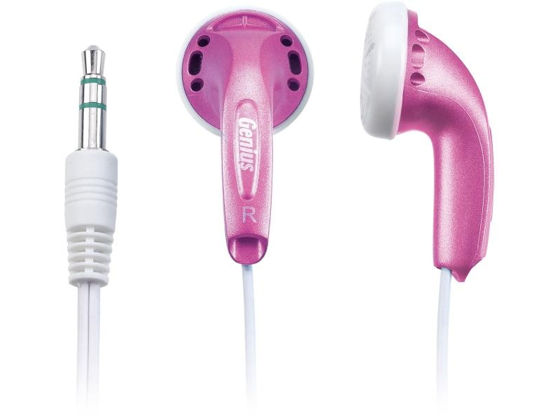 Genius GHP-200V fülhallgató MP3 lejátszókhoz, pink