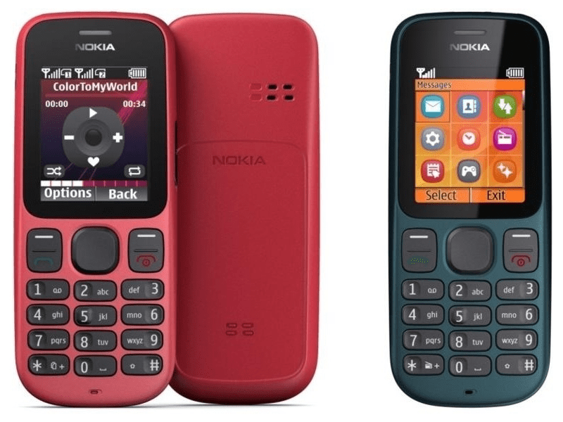 Nokia 101 Kártyafüggetlen Mobiltelefon, Fekete