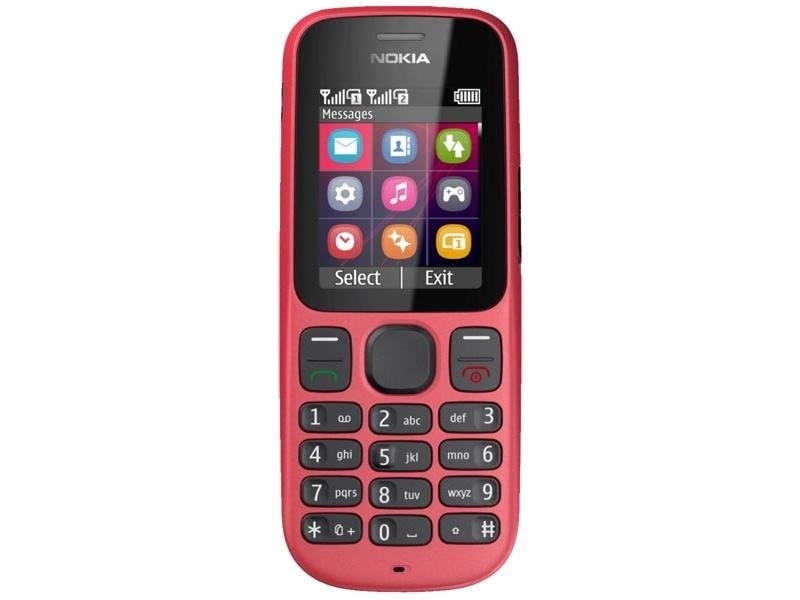 Nokia 101 Kártyafüggetlen Mobiltelefon, Fekete
