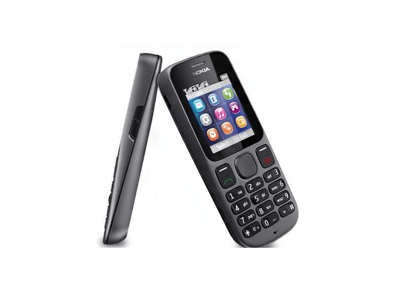 Nokia 101 Kártyafüggetlen Mobiltelefon, Fekete