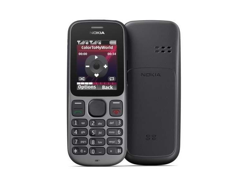 Nokia 101 Kártyafüggetlen Mobiltelefon, Fekete