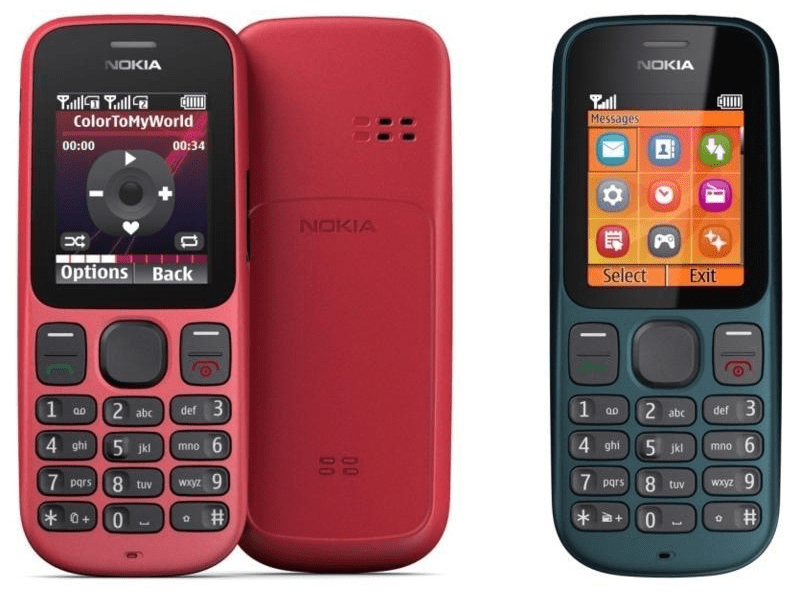 Nokia 101 Kártyafüggetlen Mobiltelefon, Fekete