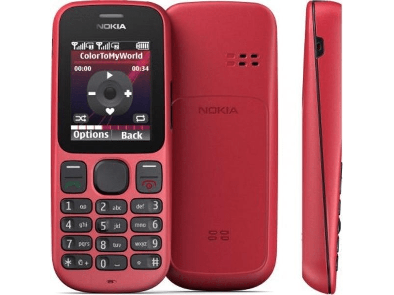 Nokia 101 Kártyafüggetlen Mobiltelefon, Fekete