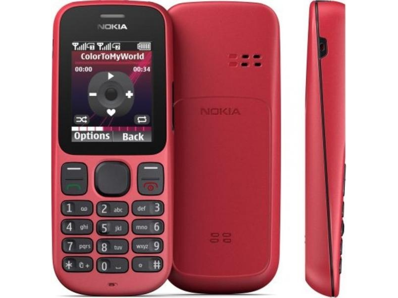 Nokia 101 Kártyafüggetlen Mobiltelefon, Fekete