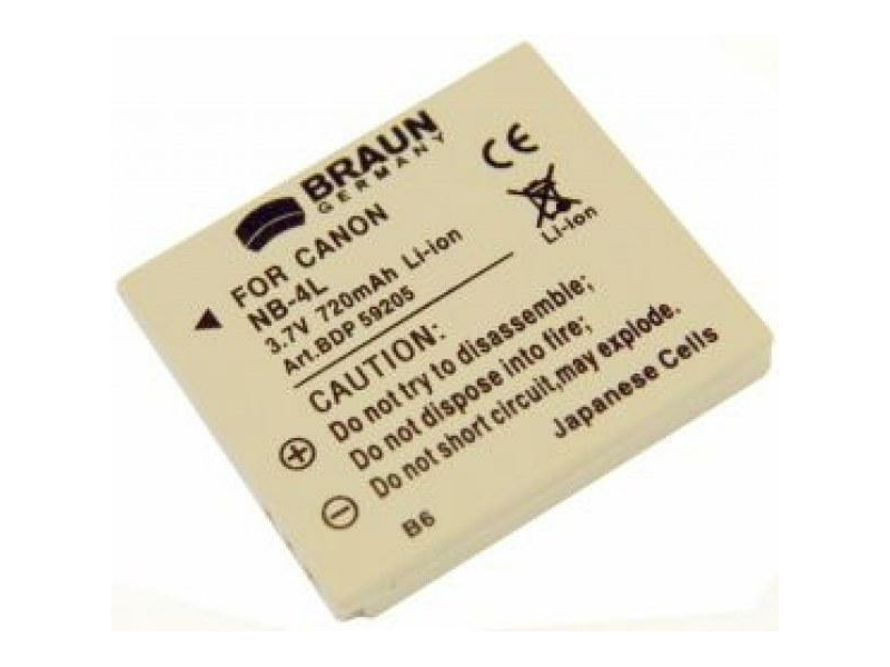 Hama b592050000 Braun fotóakkumulátor Canon NB-4L-hez