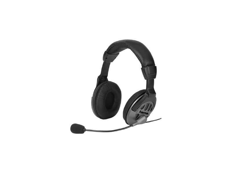 Hama 42408 Mikrofonos Fejhallgató, Fekete