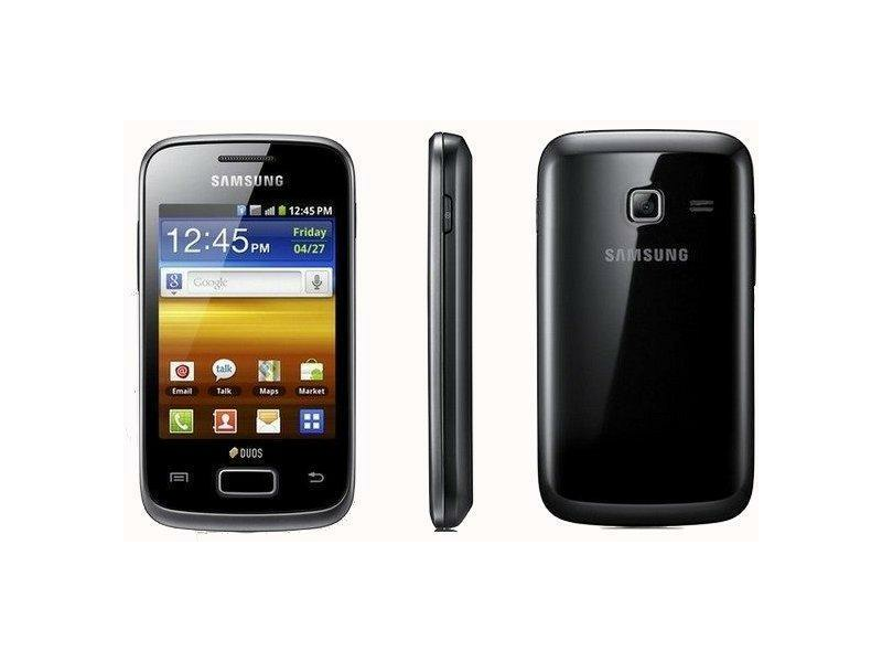 Samsung S6102 Y Dual SIM Kártyafüggetlen Mobiltelefon, Fekete