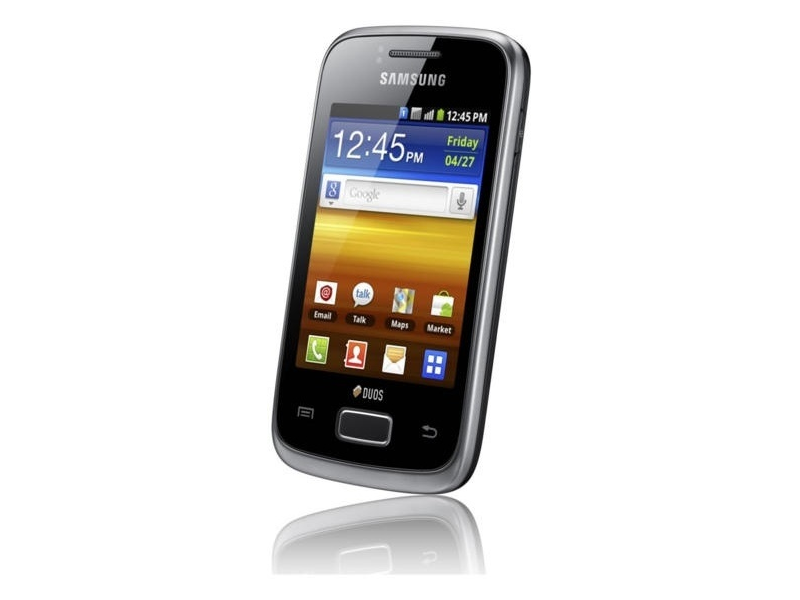 Samsung S6102 Y Dual SIM Kártyafüggetlen Mobiltelefon, Fekete