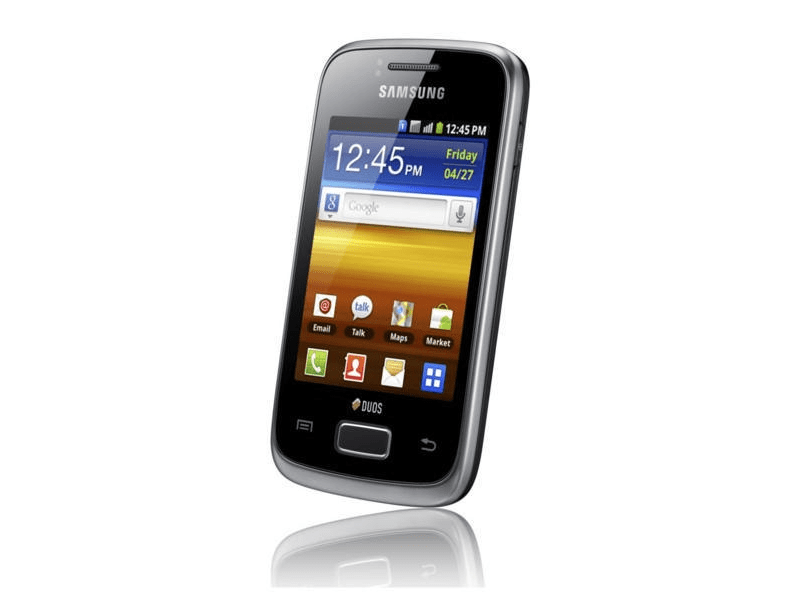 Samsung S6102 Y Dual SIM Kártyafüggetlen Mobiltelefon, Fekete