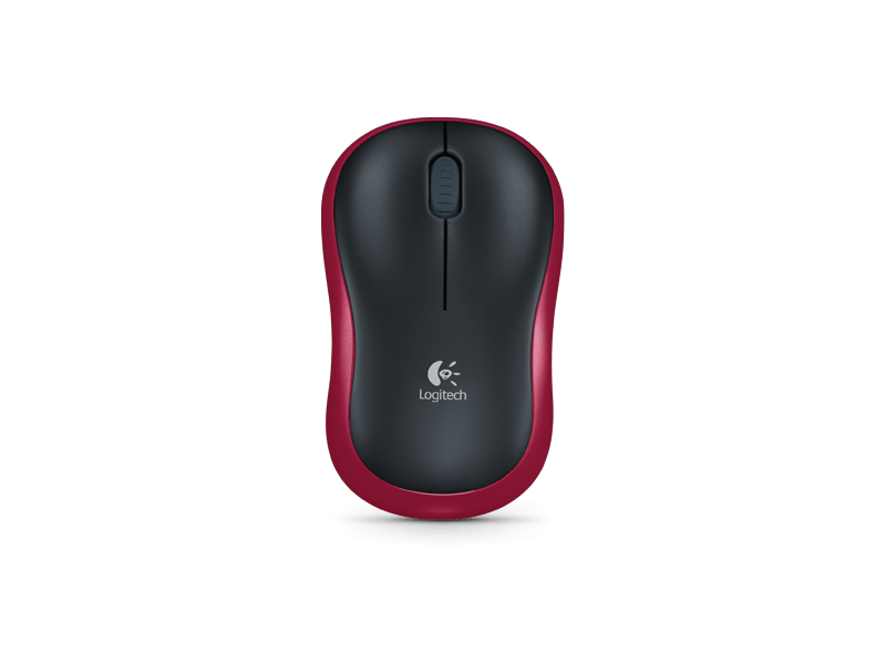 Logitech M185 bežični optički miš, crveni (910-002240)