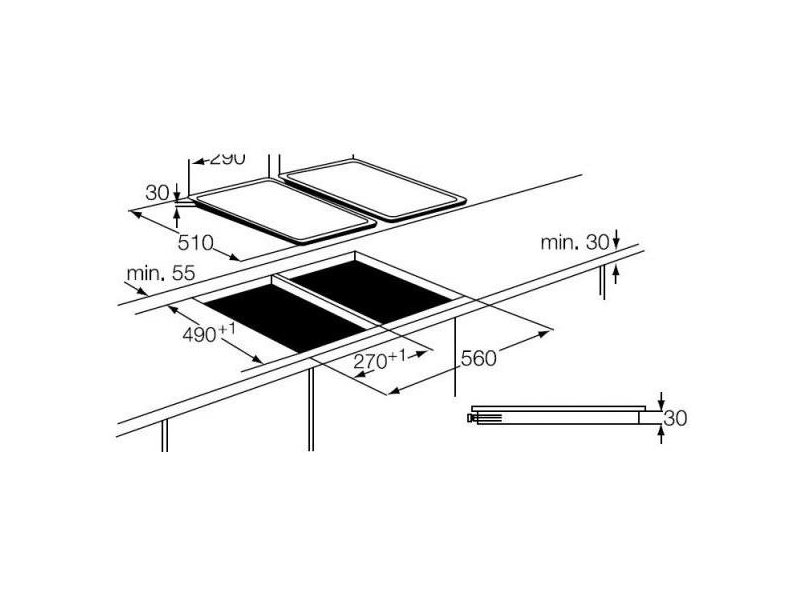 Electrolux EHF3920BOK Beépíthető kerámia főzőlap