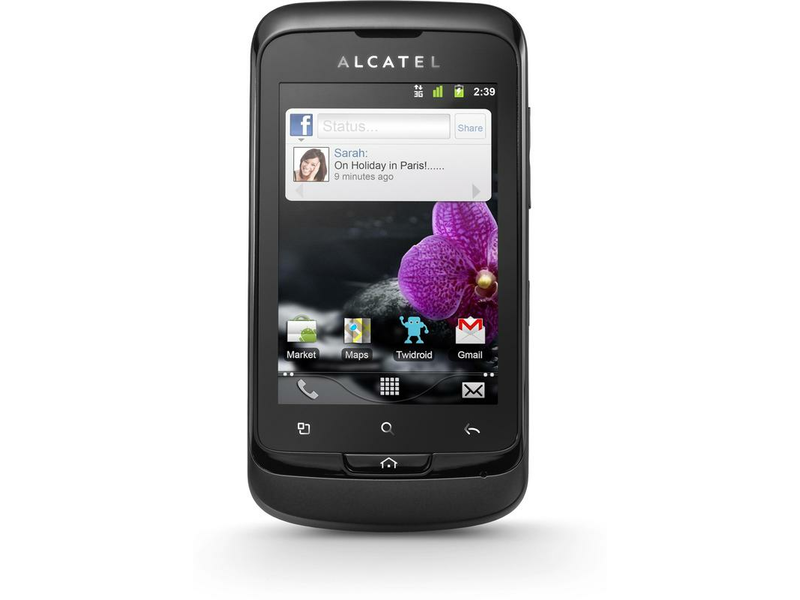 ALCATEL OT-918D BLACK/WHITE DUAL SIM Mobiltelefon