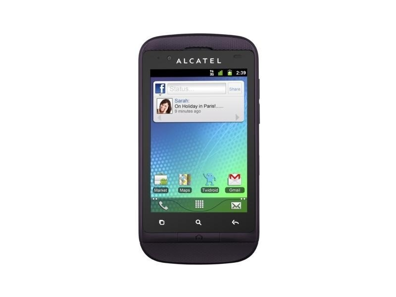 ALCATEL OT-918D BLACK/WHITE DUAL SIM Mobiltelefon