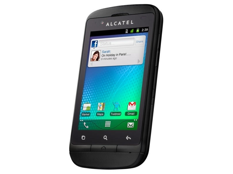 ALCATEL OT-918D BLACK/WHITE DUAL SIM Mobiltelefon