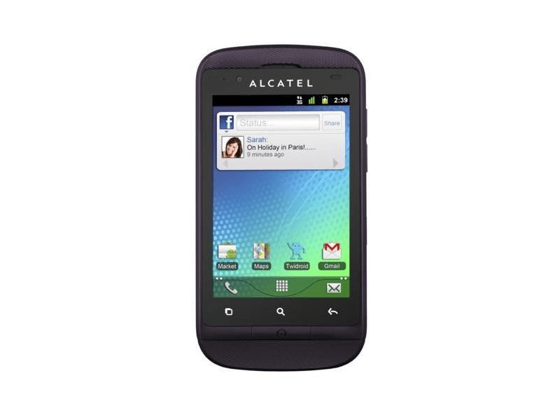 ALCATEL OT-918D BLACK/WHITE DUAL SIM Mobiltelefon