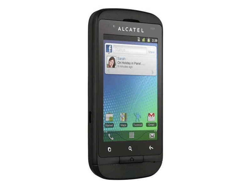 ALCATEL OT-918D BLACK/WHITE DUAL SIM Mobiltelefon