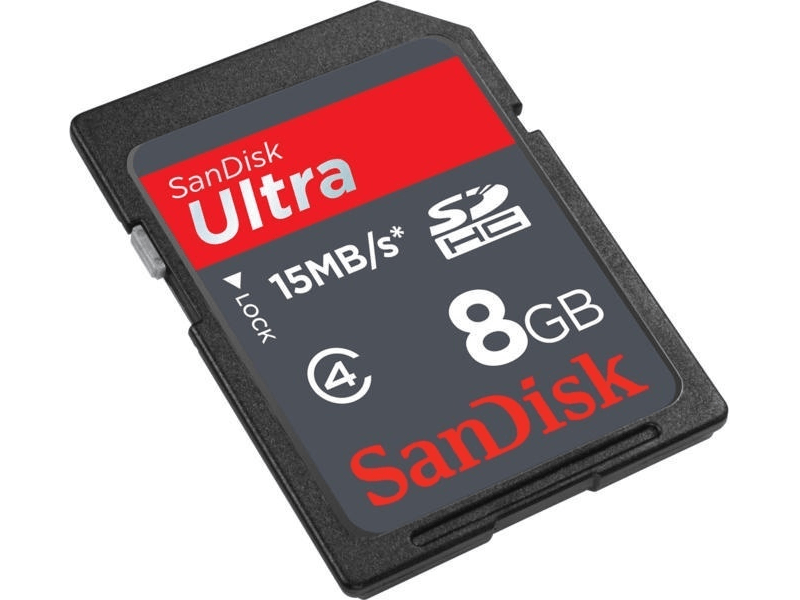 SANDISK SDHC ULTRA KÁRTYA 8GB, 30MB/S, CL 10 (HAMA 114811)