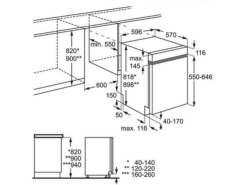 Electrolux ERN1300AOW Beépíthető hűtőszekrény, 82 cm