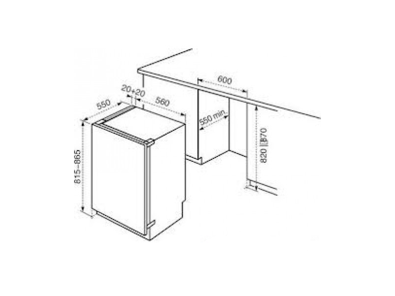 Zanussi ZUA14020SA Beépíthető hűtőszekrény