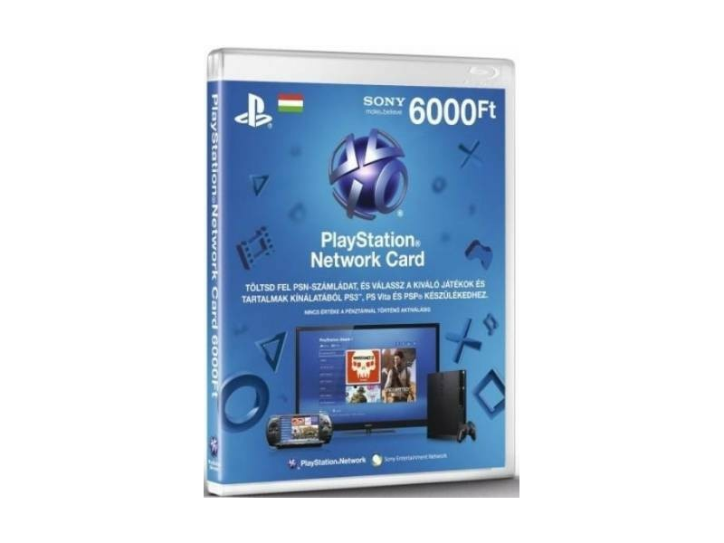 PLAYSTATION NETWORK PSN NETWORK CARD 6000HUF
