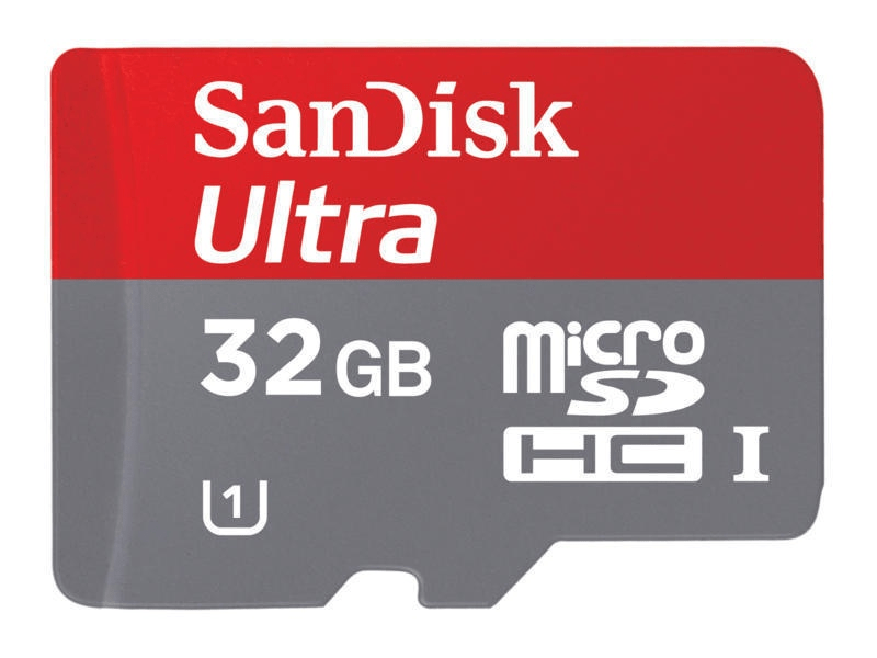 SANDISK MICRO SD ULTRA KÁRTYA 32GB ADAPTER, 30MB/s, CL10 (HAMA 114809)