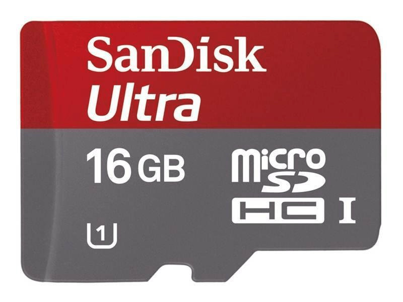 SANDISK MICRO SD ULTRA KÁRTYA 16GB ADAPTER, 30MB/s, CL10 (HAMA 114808)