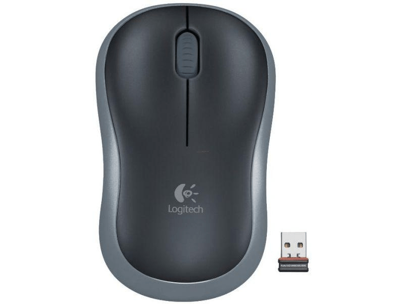 Logitech M185 bežični optički miš, sivi (910-002238)