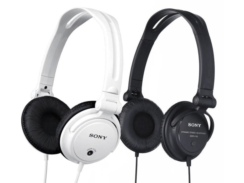 Sony MDRV150 Fejhallgató, Fekete