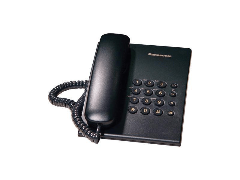 Telefon Panasonic KX-TS500, crni