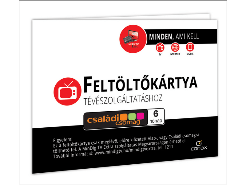 MindigTV - 6 Hónapos Családi Kártya