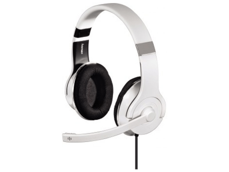 Hama 51666 Mikrofonos Fejhallgató, Fehér