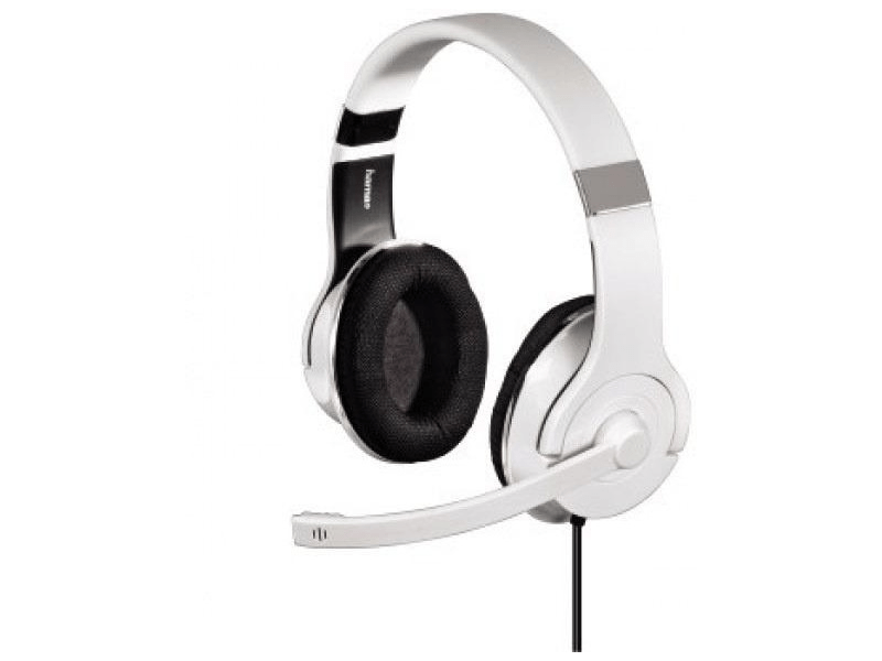 Hama 51666 Mikrofonos Fejhallgató, Fehér