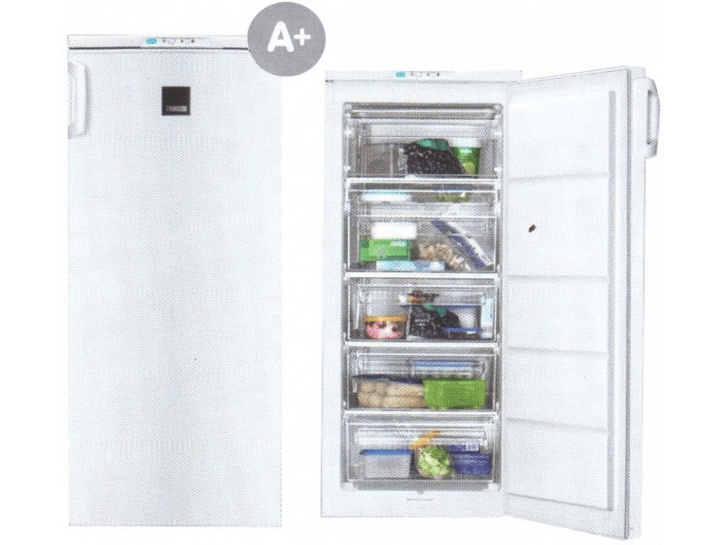 Zanussi ZFU19400WA Fagyasztószekrény, 168 l, 4 fiók + 1 rekesz