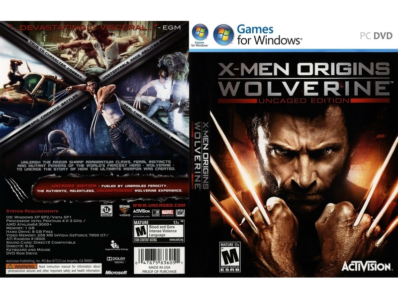 PC GS Mini PC X-Men: Origins Wolverine