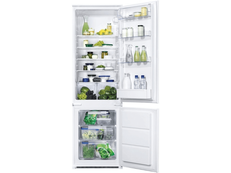 Zanussi ZBB28441SA Beépíthető kombinált hűtőszekrény, 178 cm