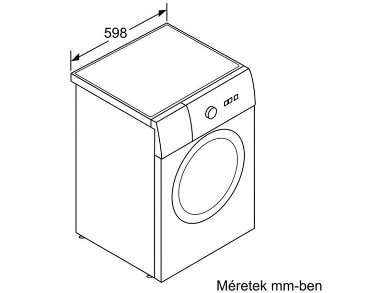 BOSCH WAK24268BY Elöltöltős mosógép